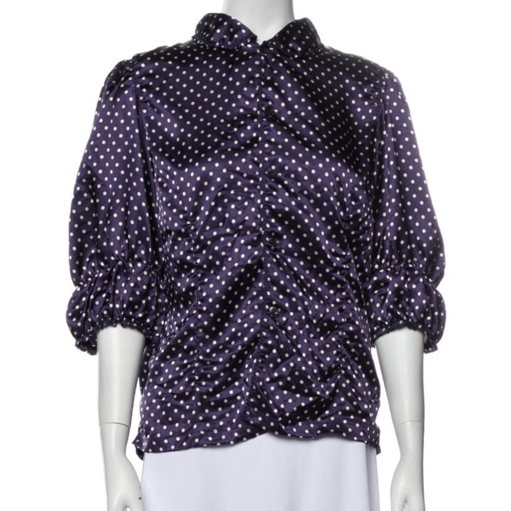Comments like these des Garsons Dot Puff Sleeve Top